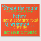 クリスマスの前の夜 ラッピングペーパー (フラット)