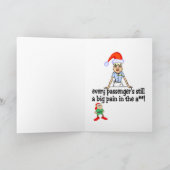 クリスマスの前の飛行 シーズンカード (内部)