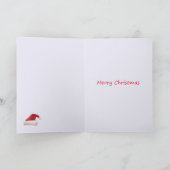 クリスマスの動物園のベビーのパンダのクリスマスカード シーズンカード (内部)