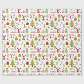 クリスマスの包装紙のための応援を許可します ラッピングペーパー (フラット)