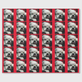 クリスマスの包装紙の英国のブルドッグ ラッピングペーパー (フラット)