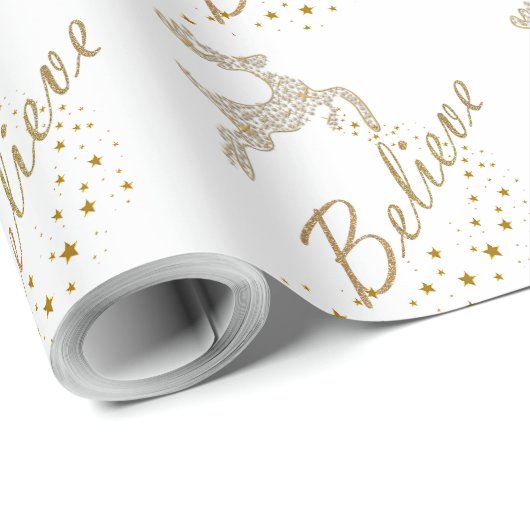 クリスマスの包装紙を信じて下さい ラッピングペーパー (ロールコーナー)