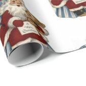 クリスマスの包装紙 サンタ ラッピングペーパー (ロールコーナー)