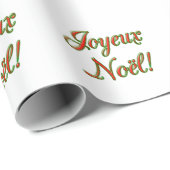 クリスマスの包装紙(フランス語) ラッピングペーパー (ロールコーナー)