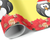 クリスマスの包装紙 ペンギン ラッピングペーパー (ロールコーナー)