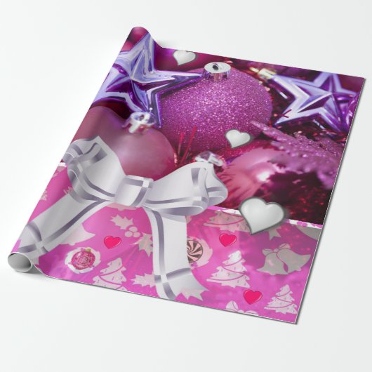 クリスマスの包装紙 ラッピングペーパー (アンロールド)