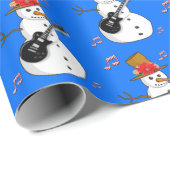 クリスマスの包装紙　雪だるま ラッピングペーパー (ロールコーナー)