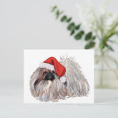 クリスマスの北京犬 シーズンポストカード (スタンド正面)