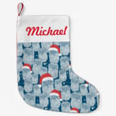 クリスマスの北極のオウグロウ スモールクリスマスストッキング (正面)