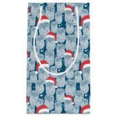 クリスマスの北極のフクロウ スモールペーパーバッグ (正面)