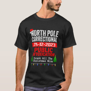 クリスマスの北極矯正中毒 Tシャツ