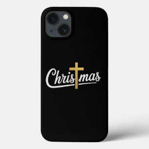 クリスマスの十字架家族お揃いイエスキリストギフト iPhone 13ケース
