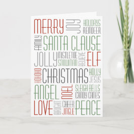 クリスマスの単語- Holidayzfordayz シーズンカード