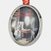 クリスマスの友人のオーナメント メタルオーナメント (左)