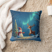 クリスマスの友達のためのクッション クッション (ブランケット)
