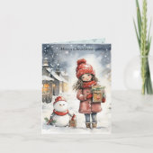 クリスマスの友達 カード (正面)