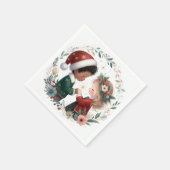 クリスマスの友達 スタンダードカクテルナプキン (角)