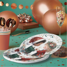 クリスマスの友達 ペーパープレート