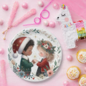クリスマスの友達 ペーパープレート (パーティー)