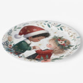 クリスマスの友達 ペーパープレート (アングル)