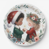 クリスマスの友達 ペーパープレート (正面)