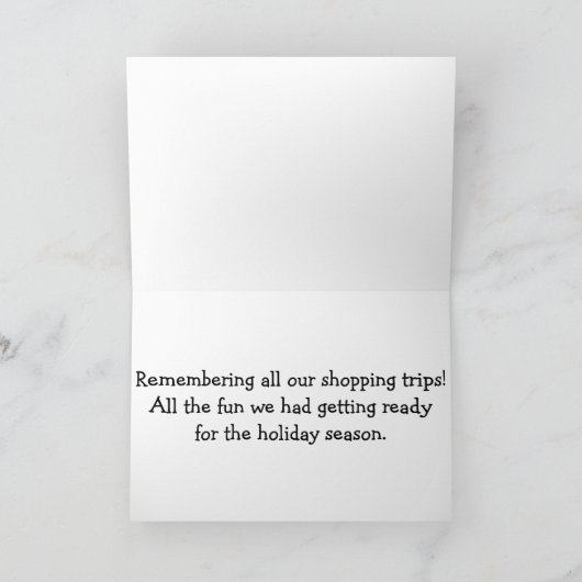 クリスマスの双子を思い出す/私たちが持っていたすべてのおもしろい シーズンカード (内部)