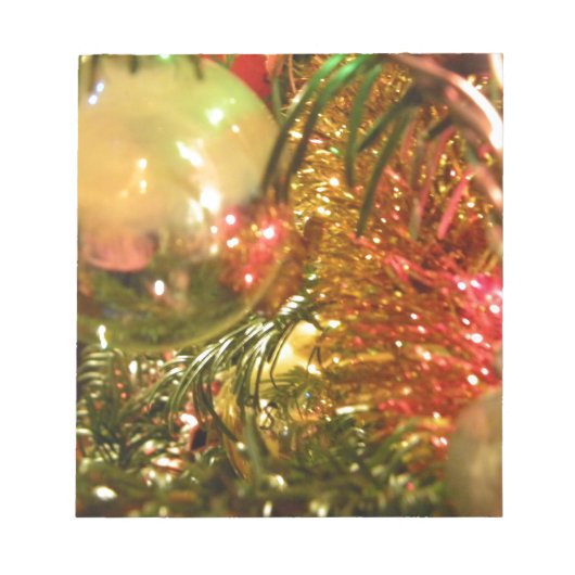 クリスマスの反映 ノートパッド (正面)