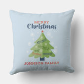 クリスマスの取り締まパーソナライズされたり クッション (裏面)