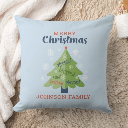 クリスマスの取り締まパーソナライズされたり クッション (ブランケット)