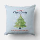 クリスマスの取り締まパーソナライズされたり クッション (正面)