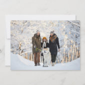 クリスマスの古木のヤドリギ 2枚の写真入り シーズンカード (裏面)