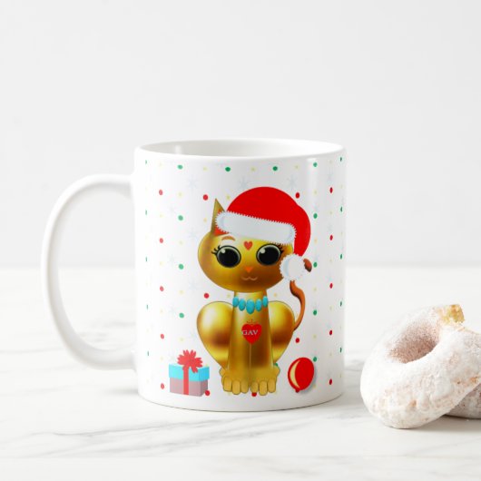 クリスマスの可愛いカップ コーヒーマグカップ (ドーナツ)
