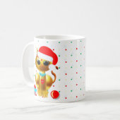 クリスマスの可愛いカップ コーヒーマグカップ (正面左)