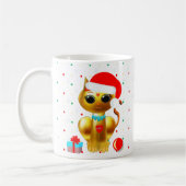 クリスマスの可愛いカップ コーヒーマグカップ (左)