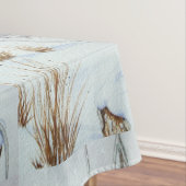 クリスマスの可愛いネズミの雪景色 テーブルクロス (インサイチュ)