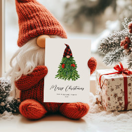 クリスマスの可愛いノーム ノンフォト ホリデーカード