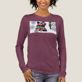 クリスマスの可愛い散歩 トライブレンドＴシャツ (正面)