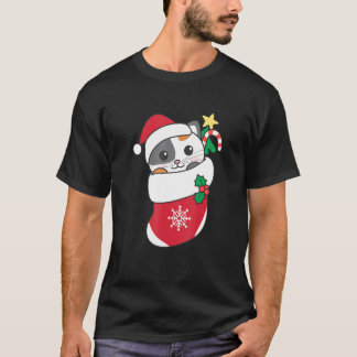 クリスマスの可愛い猫 猫 7 Tシャツ