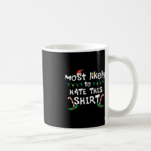 クリスマスの可能性が高いこのクリスマス家族男性の女性を憎む コーヒーマグカップ