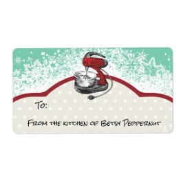 クリスマスの台所からのレトロの立場のミキサー ラベル