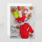 クリスマスの台所 シーズンポストカード (正面/裏面)