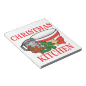 クリスマスの台所 ノートパッド (アングル)