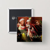 クリスマスの合間 缶バッジ (正面&裏面)