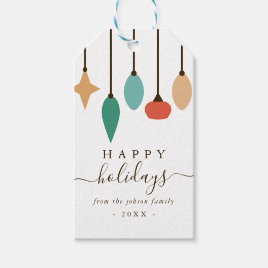クリスマスの吊るし飾り ギフトタグ (正面)