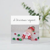 クリスマスの名付け親の提案 赤ちゃんのおむつ姿 カード (スタンド正面)