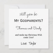 クリスマスの名付け親提案 赤ちゃんのおむつ姿 カード (裏面)