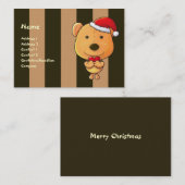 クリスマスの名刺 名刺 (正面/裏面)