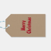 クリスマスの名前まで開かない ギフトタグ (裏面横)