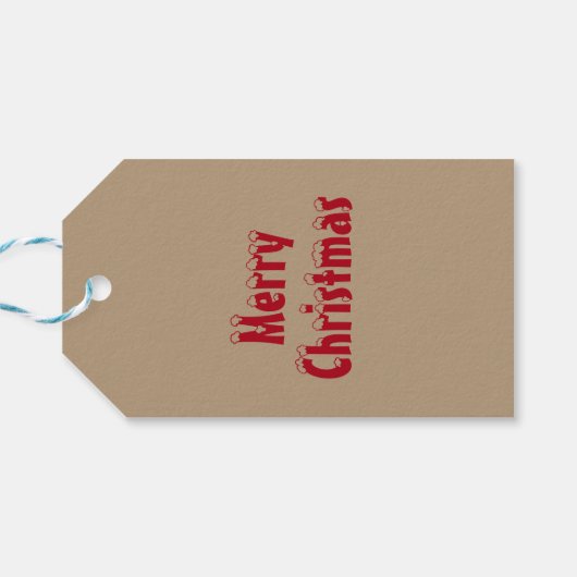 クリスマスの名前まで開かない ギフトタグ (裏面横)