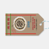 クリスマスの名前まで開かない ギフトタグ (正面(横))